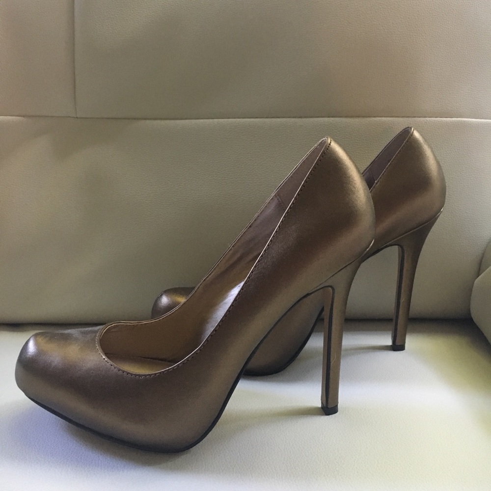 Gold High Heels